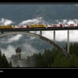 Je to most silnin i eleznin? Ne. Je to viadukt na letos stolet Tauernbahn!