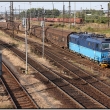 Lokomotiva 363 035 opout 10.z 2008 s nkladnm vlakem perovsk pedndra.