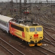 Vlak Ec104 s poštovkou 362 119 byl zdokumentován z přerovského St.3 23.3.2009.