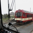 Pro lokálku do Senice na Hané nezvyklé vozidlo, vůz 843 002 čeká na odjezd do Olomouce...